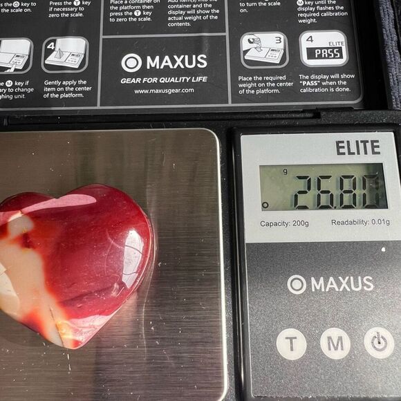 Mookaite Jasper Crystal Heart‎ (#8) - Picture 10 of 10